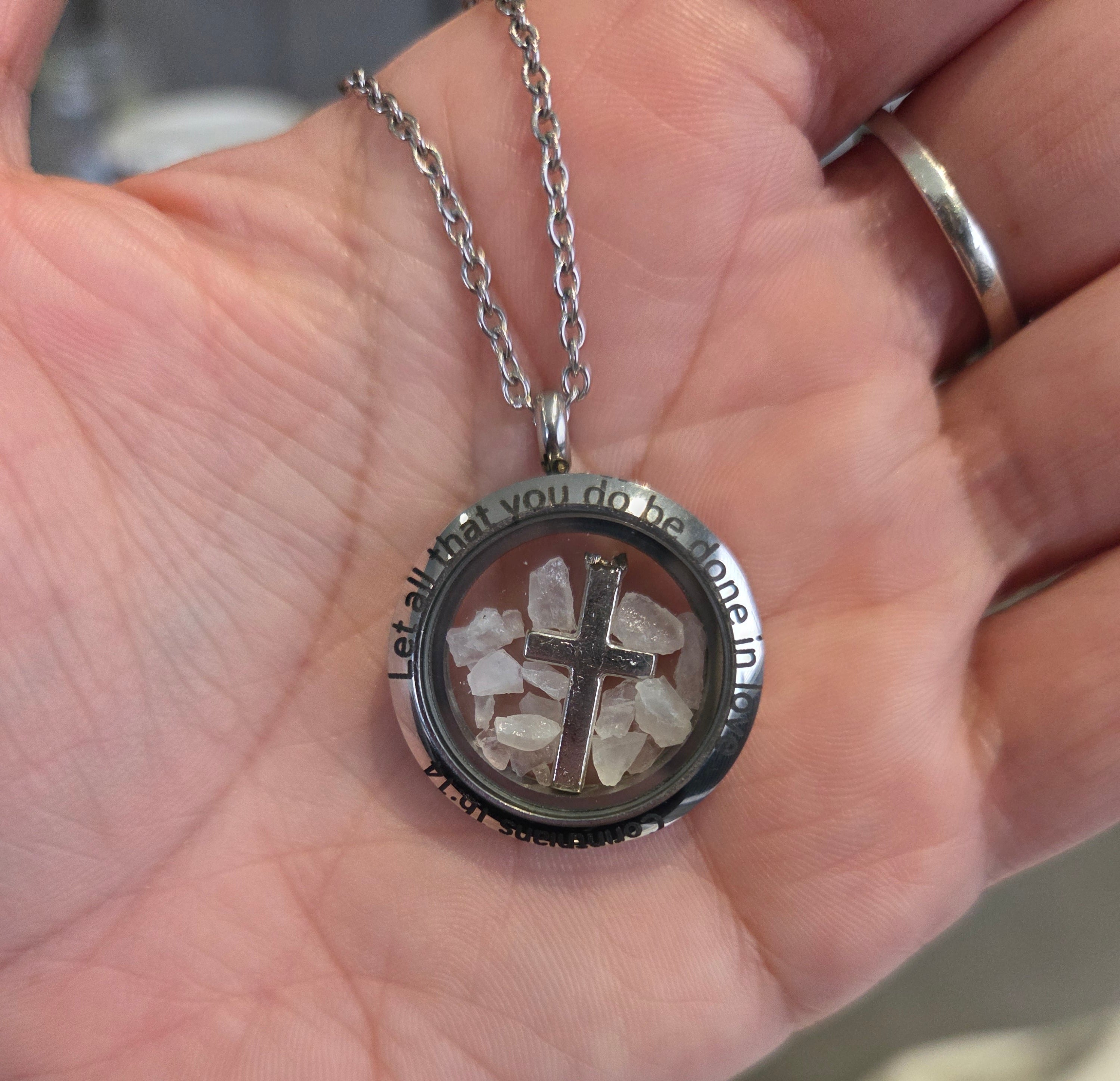 Inner light crystal pendant