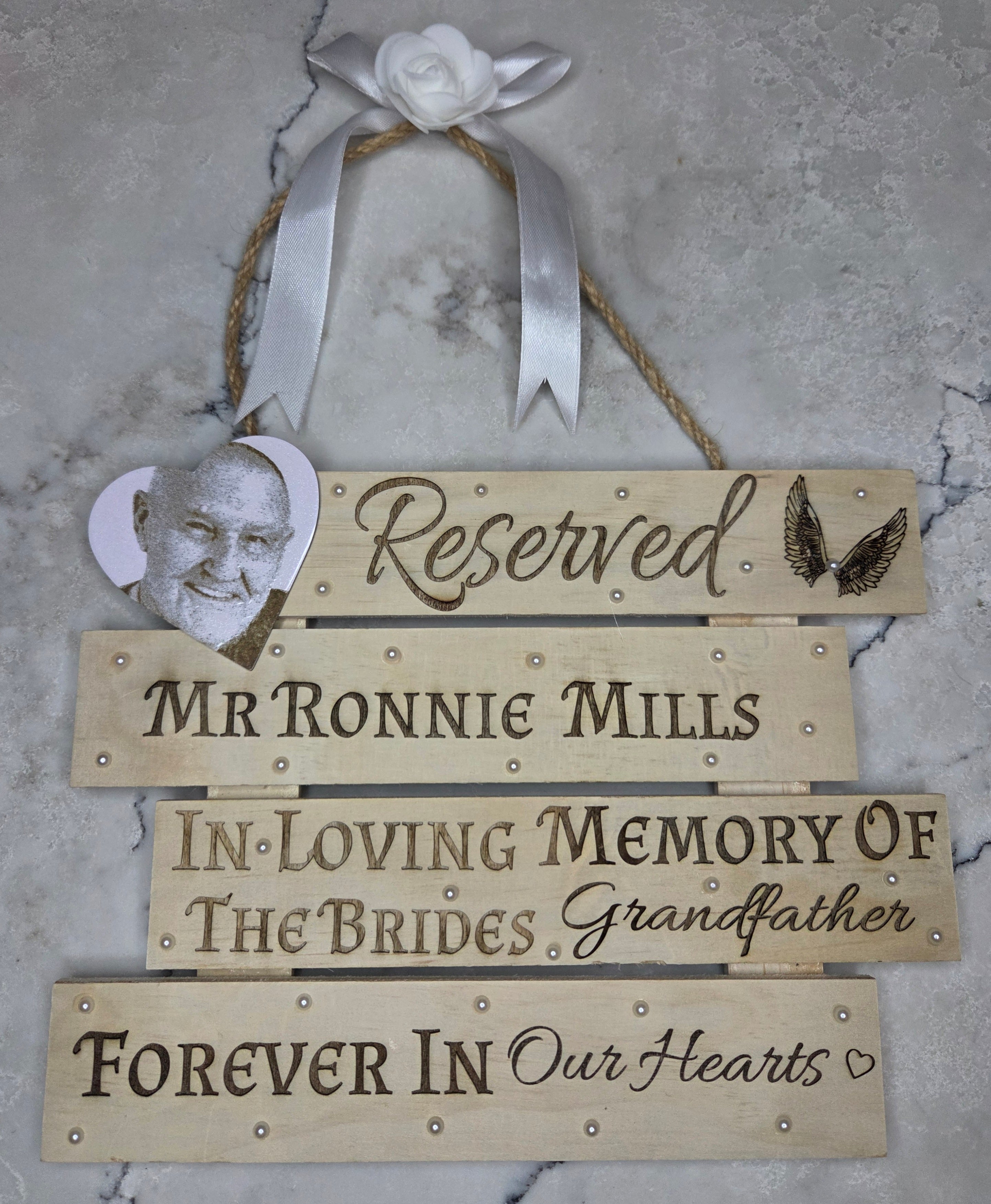 Wedding Memorial Seat Sign