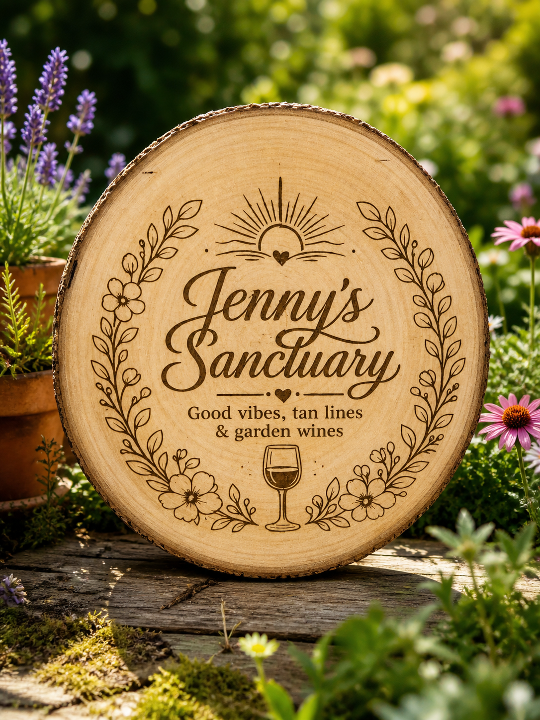 Personalised Wooden Garden Plaques
