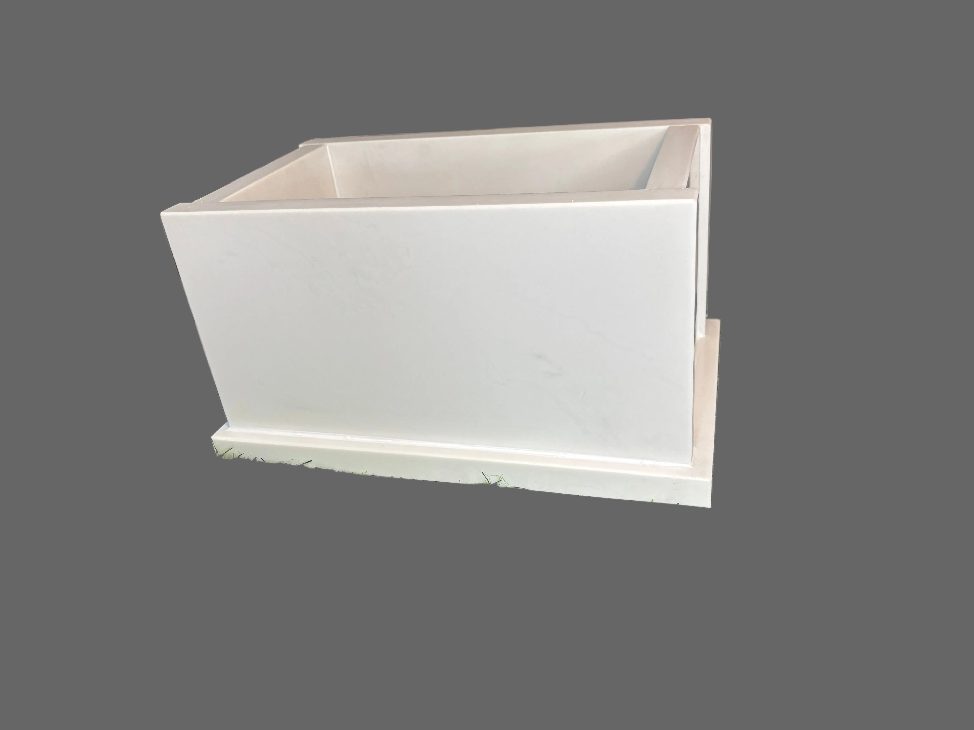 Medium quartz stone garden/table/window sill planter