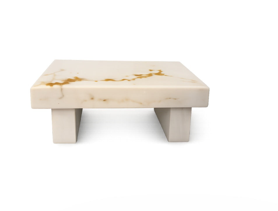 Stone display pedestal