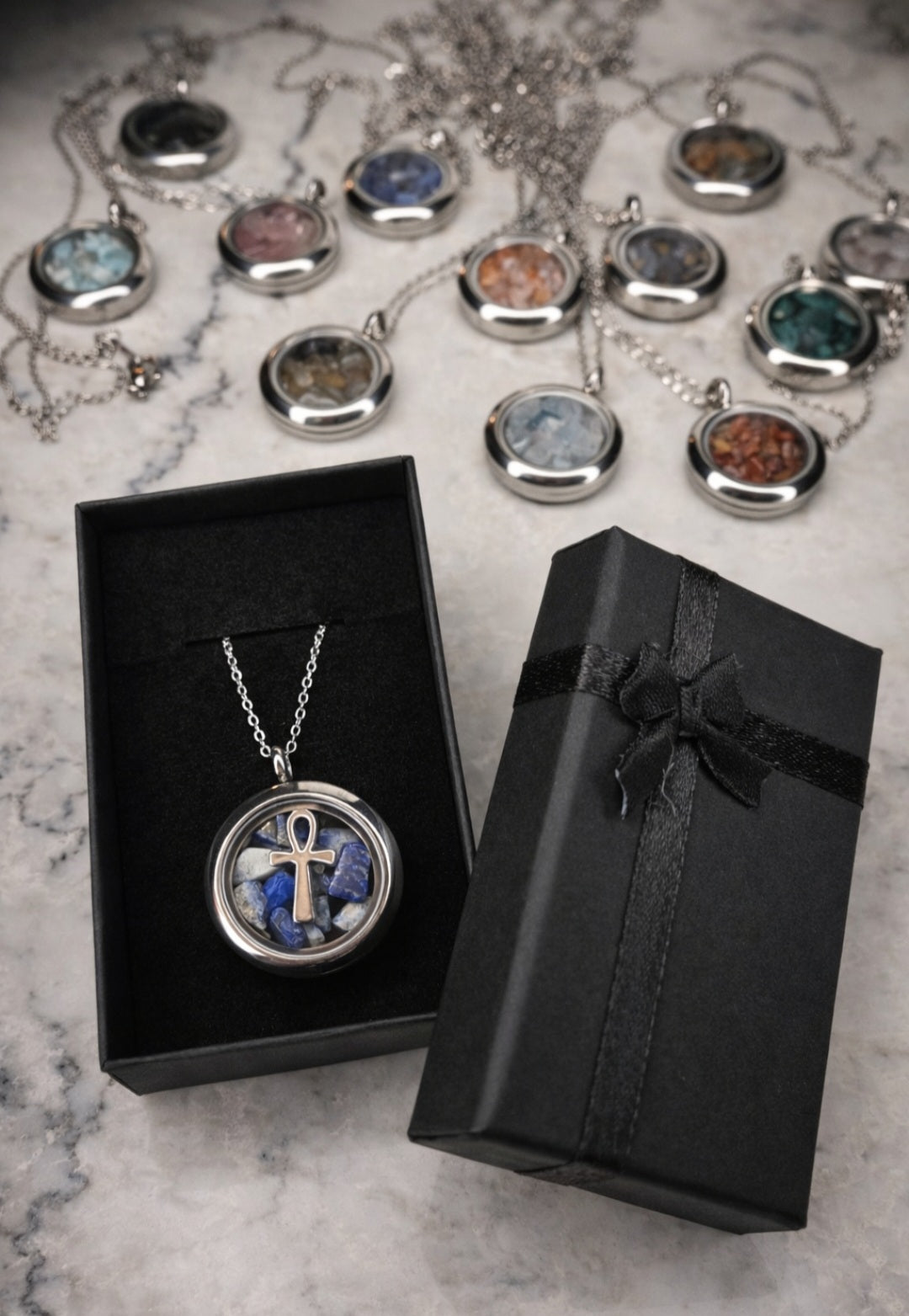 Inner light crystal pendant