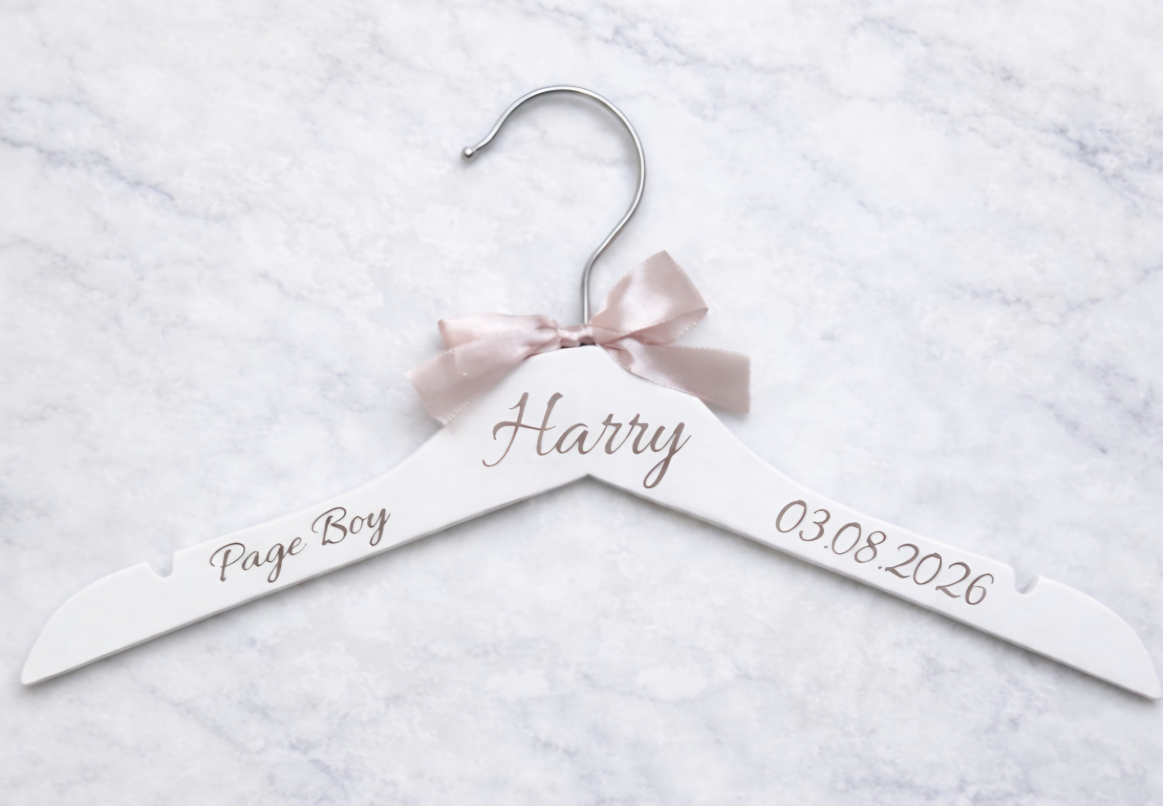Personalised Wedding Hangers – Engraved Name Hangers for Bride, Groom, Bridesmaid & Wedding Party UK