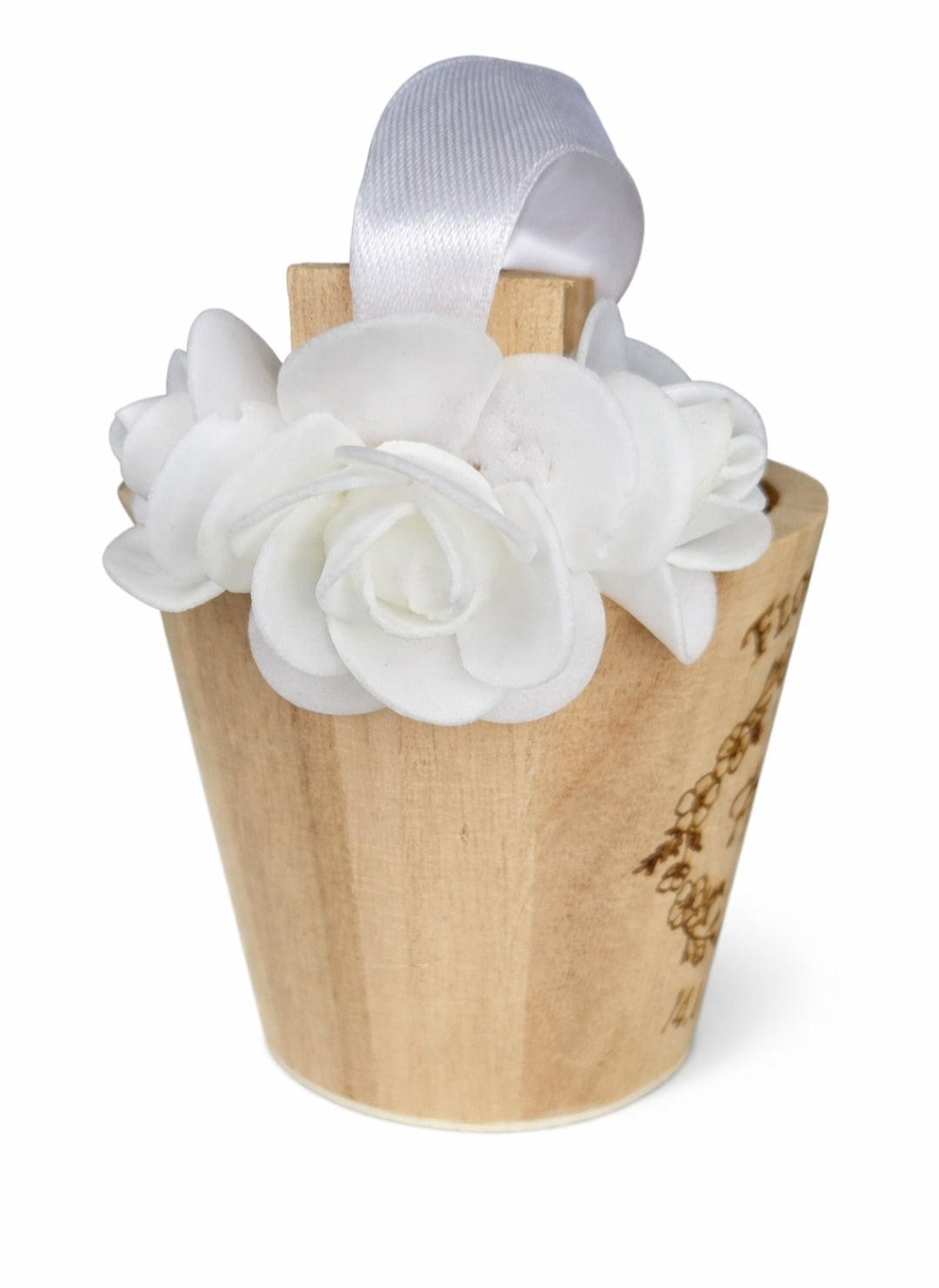 Personalised Flower Girl Basket – Engraved Wedding Basket with Name, Custom Bridal Party Gift UK
