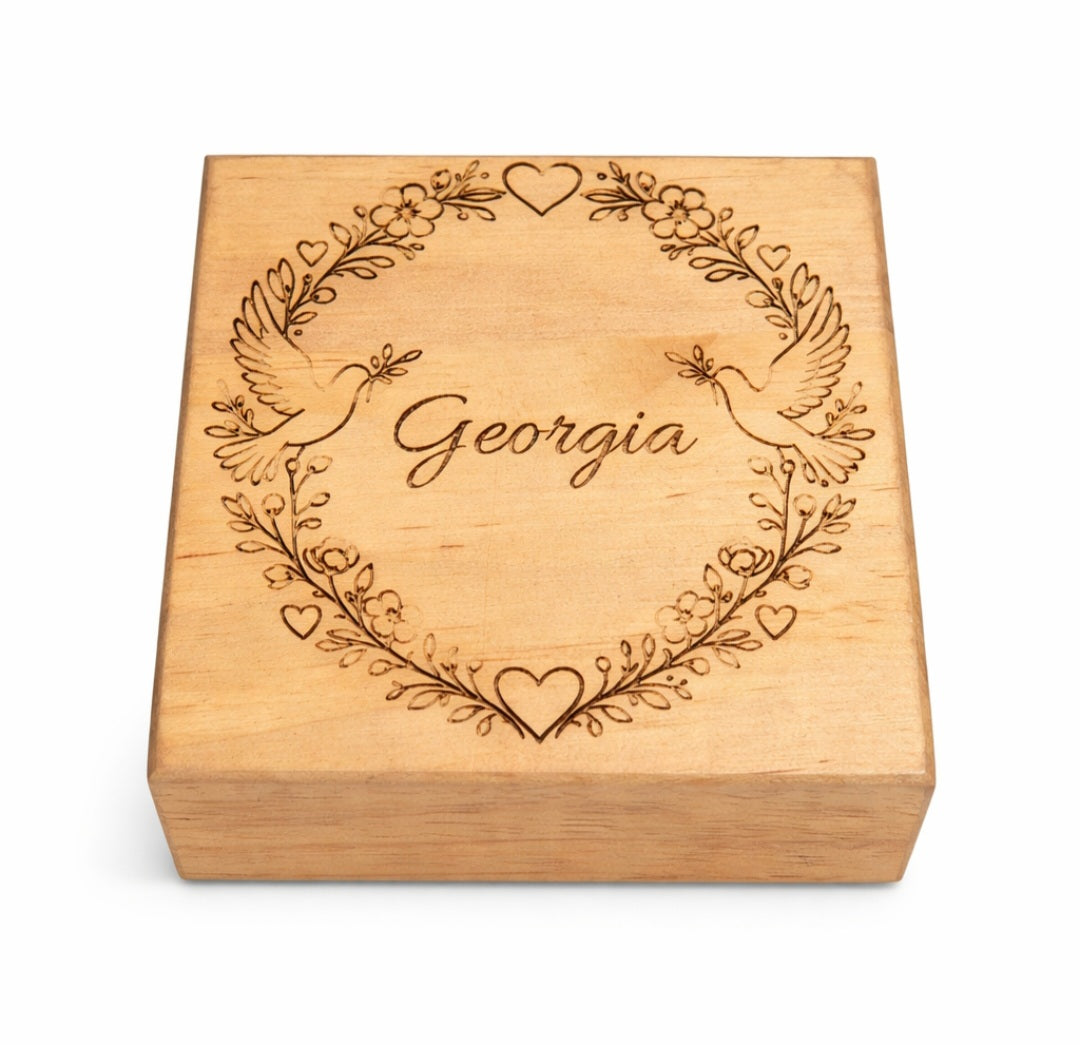 Personalised Proposal Box, Engraved Ring Box, Wooden Engagement Box, Will You Marry Me Box, Custom Wedding Proposal