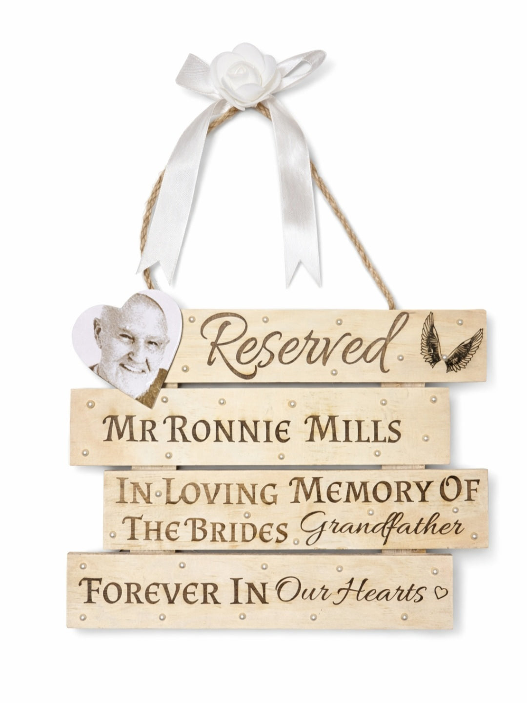 Wedding Memorial Seat Sign