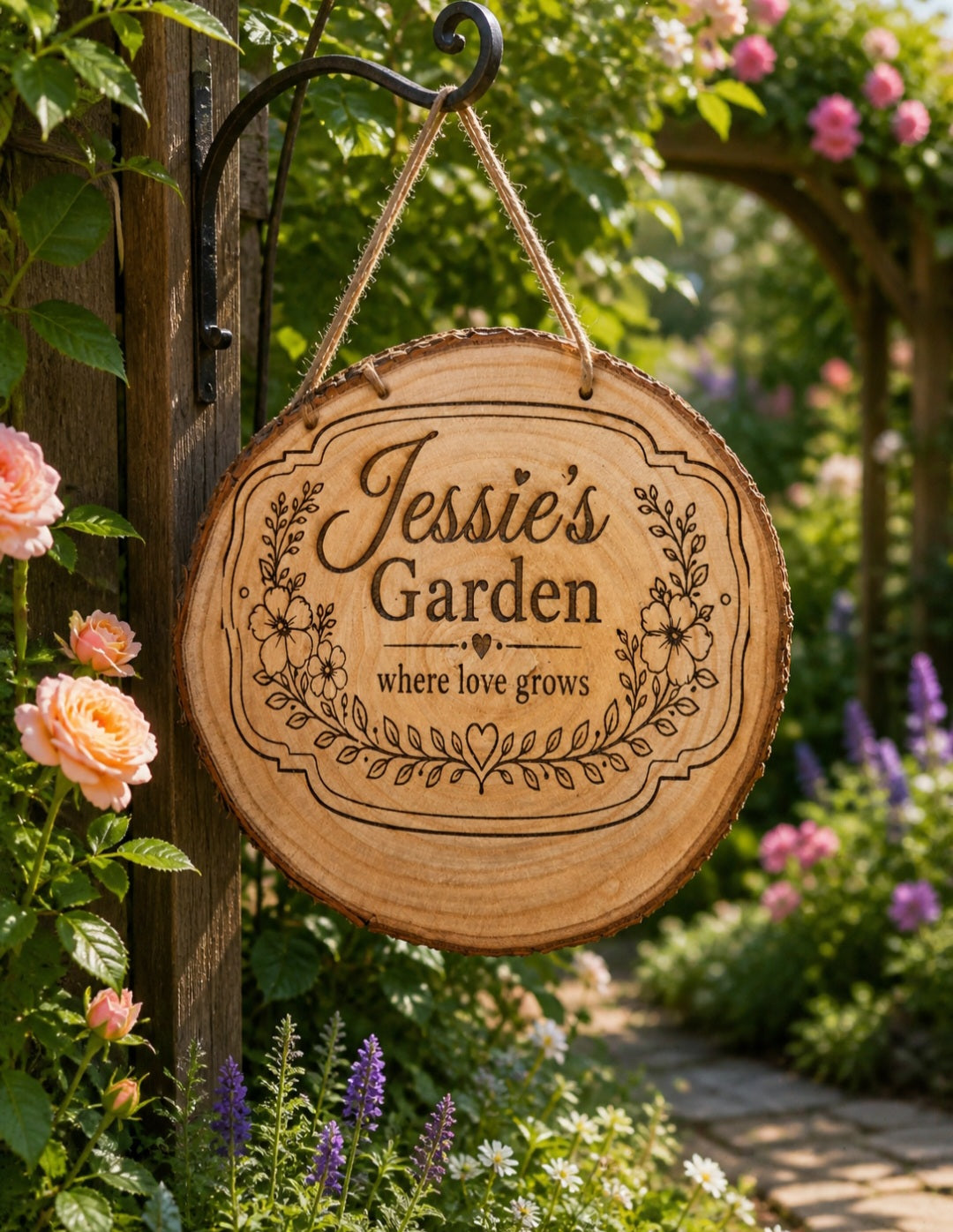 Personalised Wooden Garden Plaques