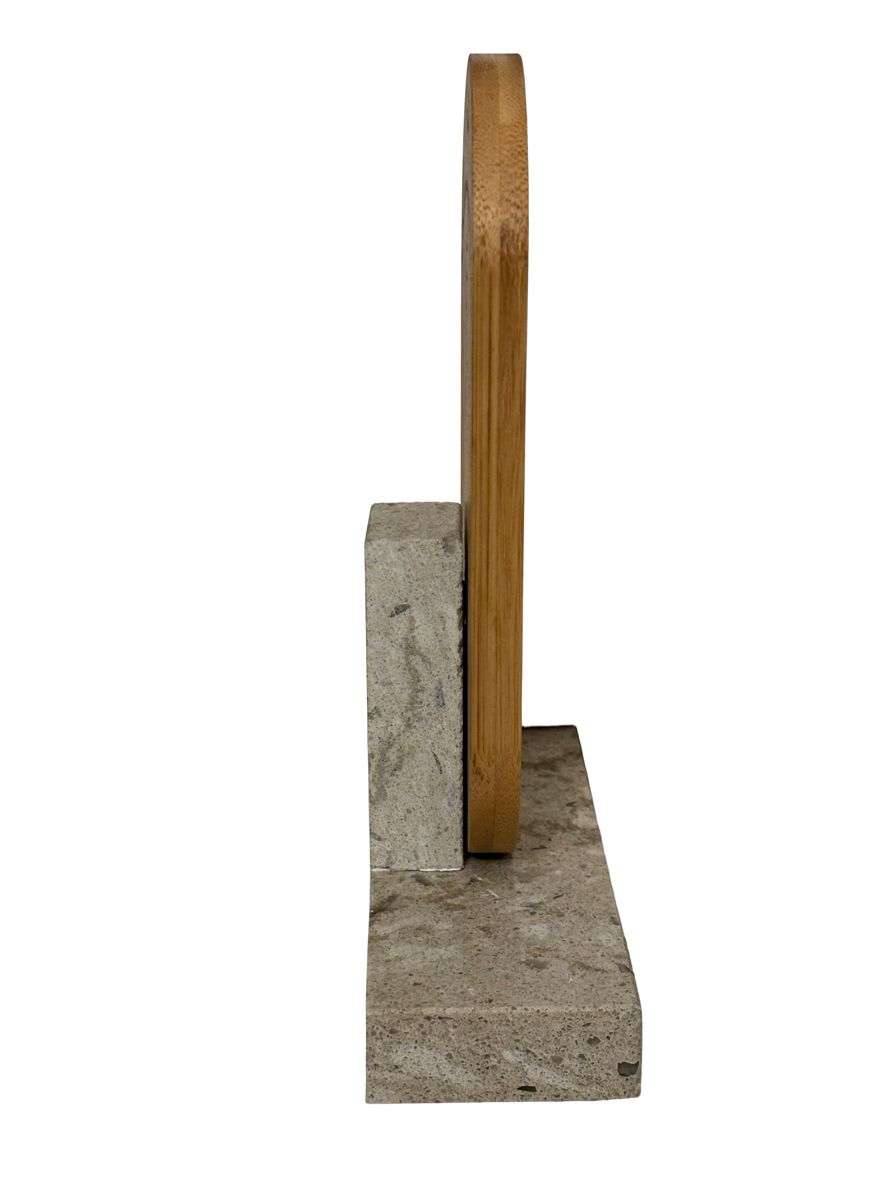 Surah Al-Fatiha Bamboo Plaque with Quartz Base and custom engraving