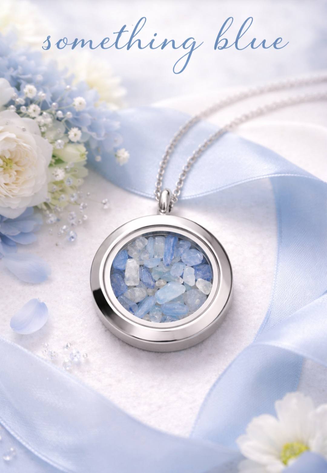 InnerLight “Something Blue” Crystal Pendant Necklace