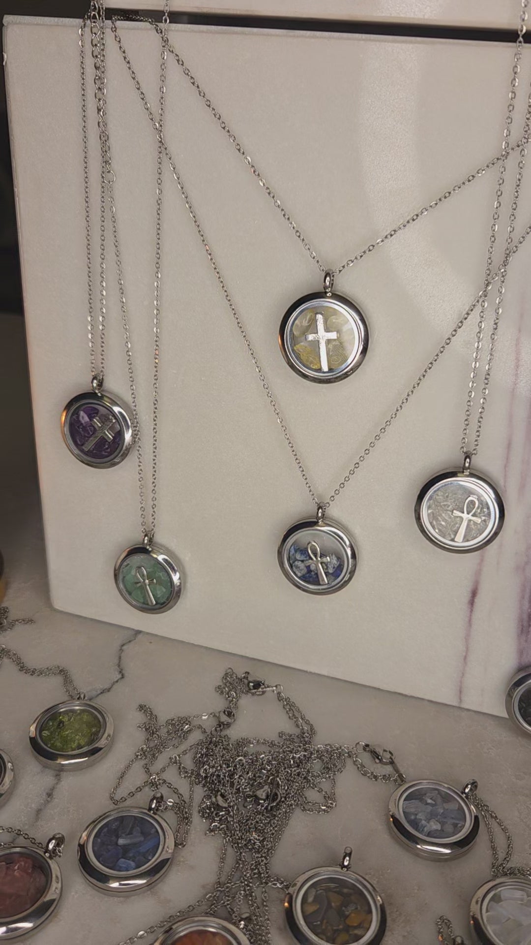 Inner light crystal pendant