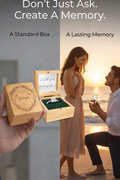 Personalised Proposal Box, Engraved Ring Box, Wooden Engagement Box, Will You Marry Me Box, Custom Wedding Proposal