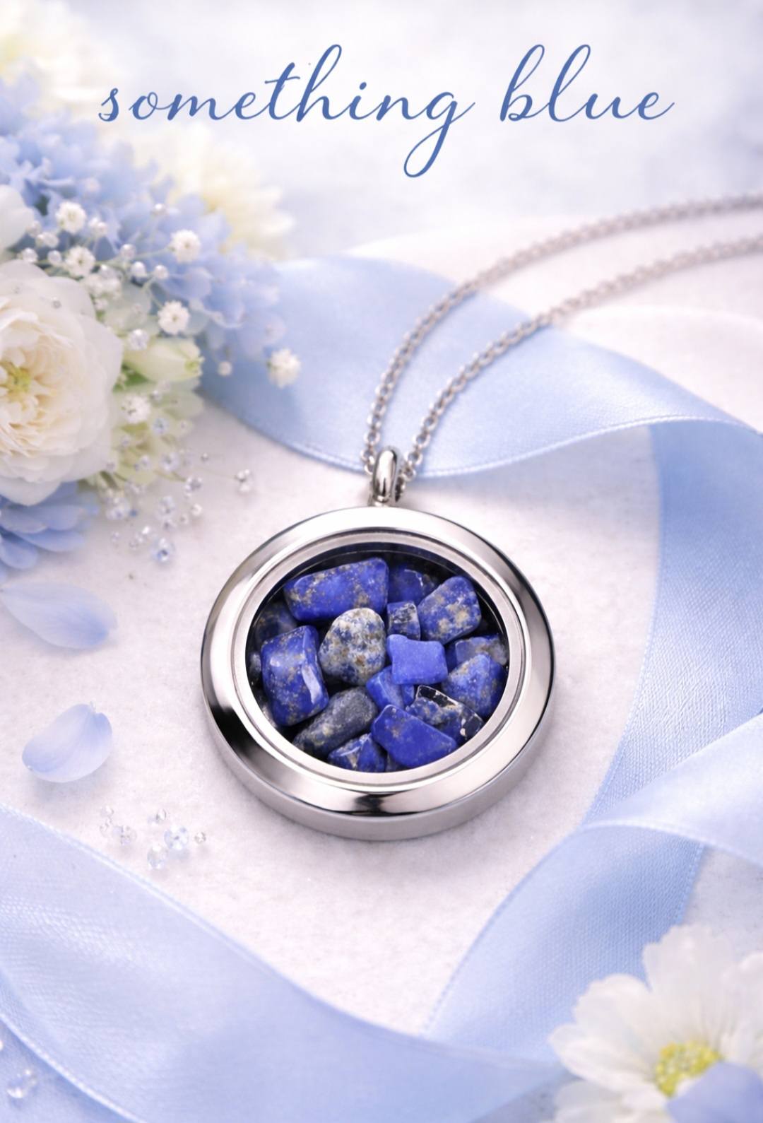 InnerLight “Something Blue” Crystal Pendant Necklace